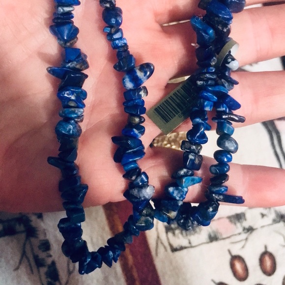 NWT 376 TOTAL CARATS OF LAPIS LAZULI 34” BEAUTIFUL NECKLACE. - Picture 9 of 15